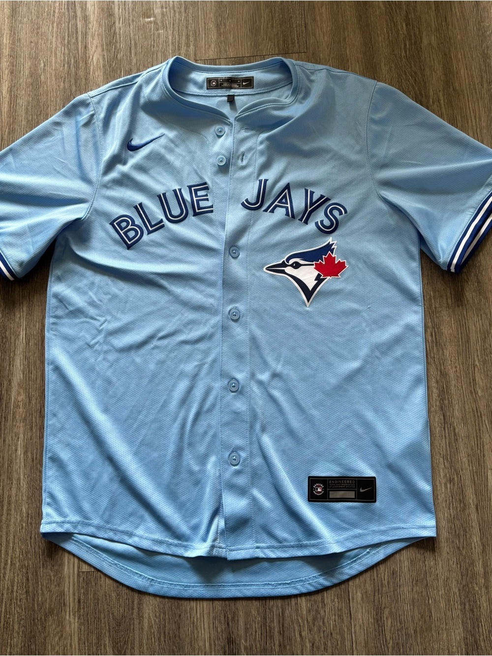 Nike Light Blue Toronto Blue Jays Button-Up Jersey